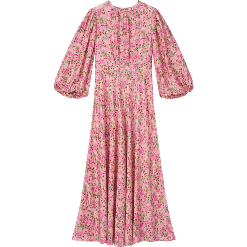 LK Bennett Lois Viscose Silk Blend Dress